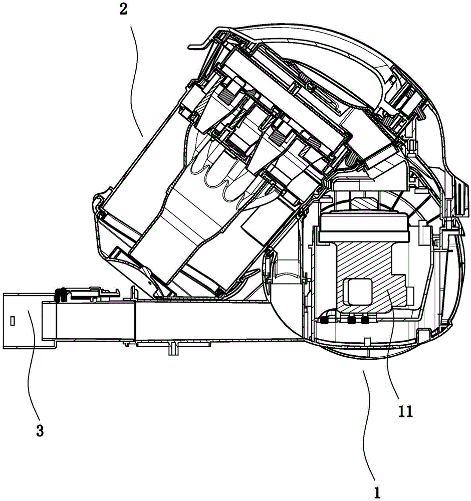 Cyclone separation type dust collector