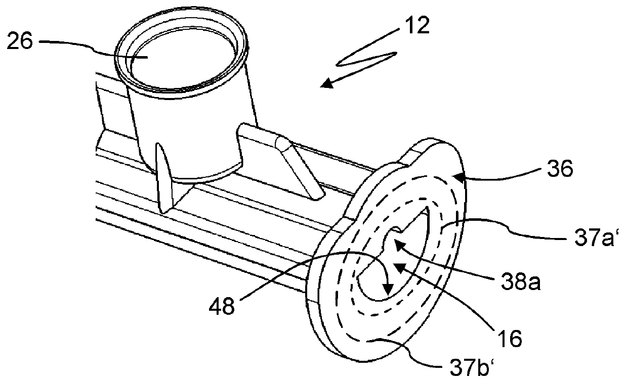 Water distributor for an internal combustion engine