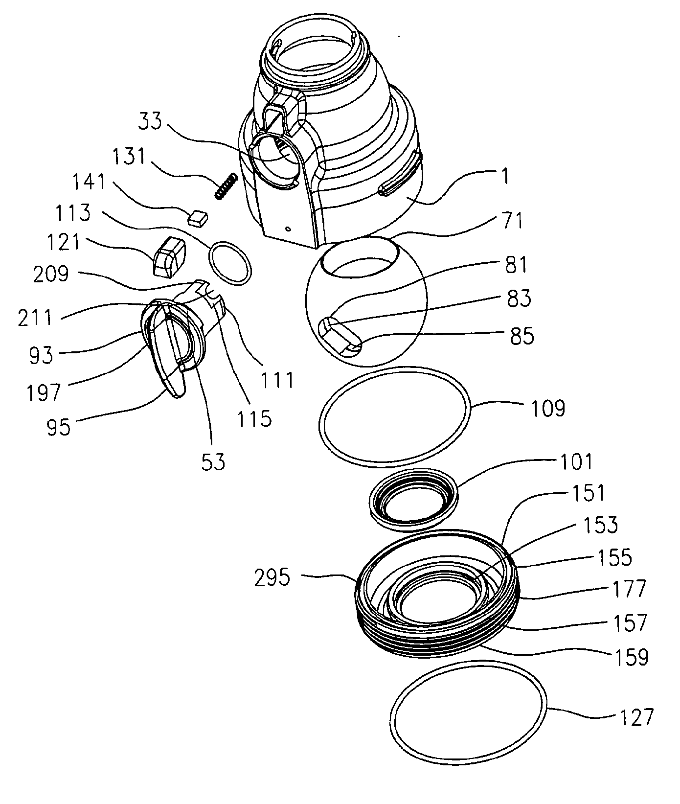 Medical waste disposal system assembly