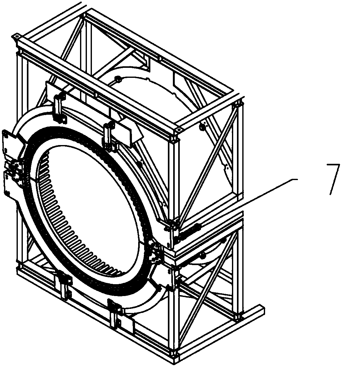 Manufacturing mold of wind power blade and flange of manufacturing mold