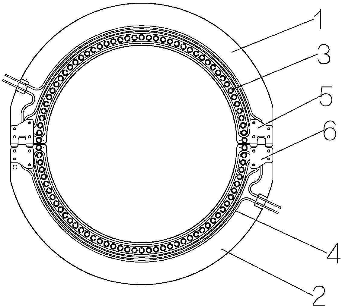 Manufacturing mold of wind power blade and flange of manufacturing mold