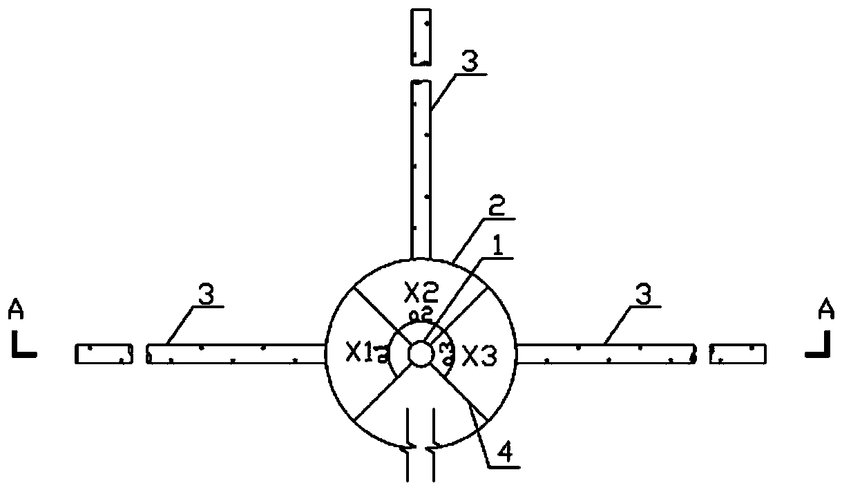 Pressure dividing control method for aeration