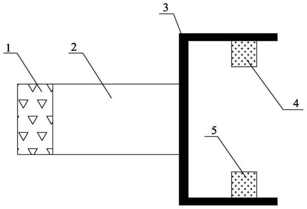 Ultrasonic gas flow detection device for nuclear power chimney