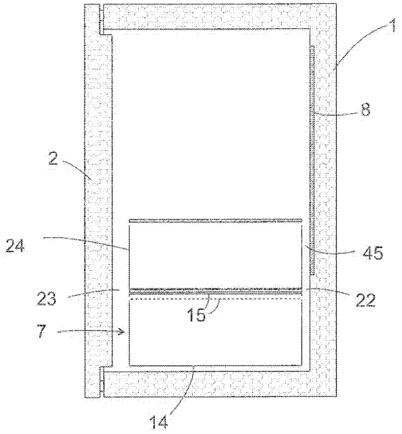 Refrigeration device provided with a vegetable container