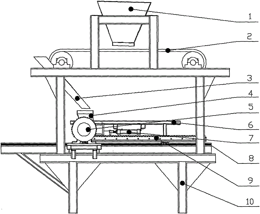 Automatic loading device and technological method of electrical spiral brick press