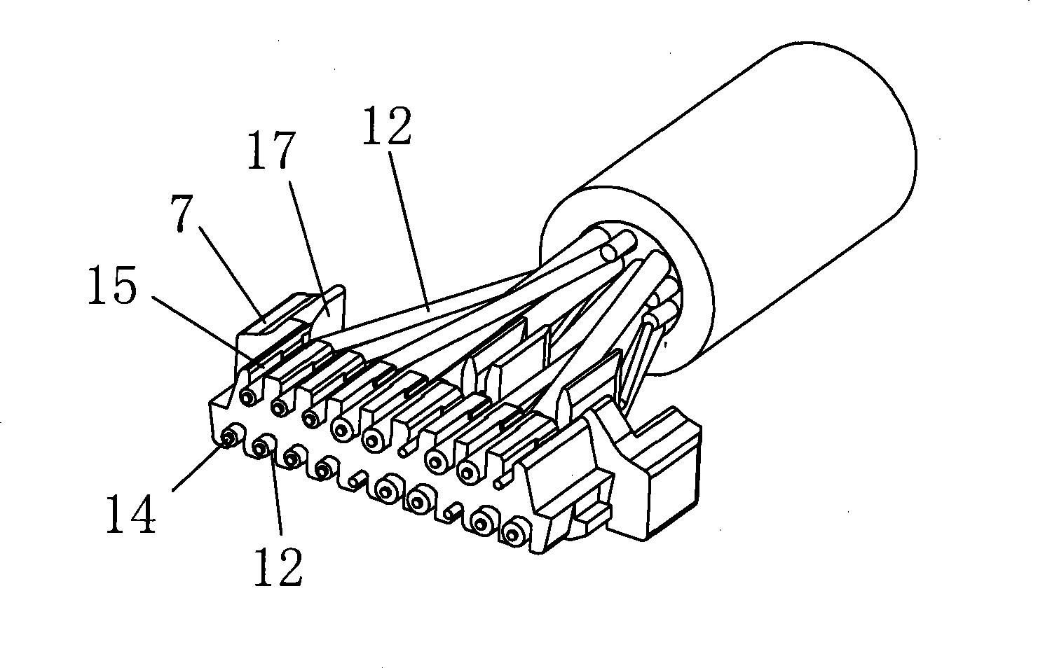 Puncture type terminal, electric connector and technique for producing the same