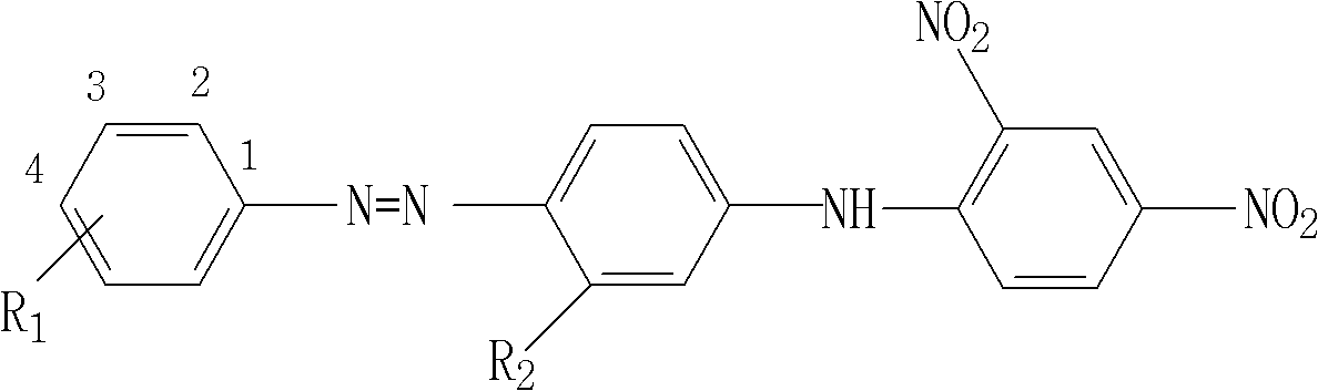 Yellow disperse dye capable of dyeing in acid and alkaline baths