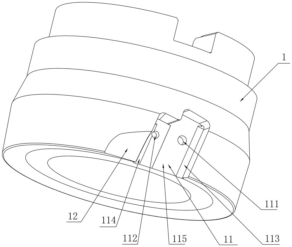 A cutting tool with anti-flying structure