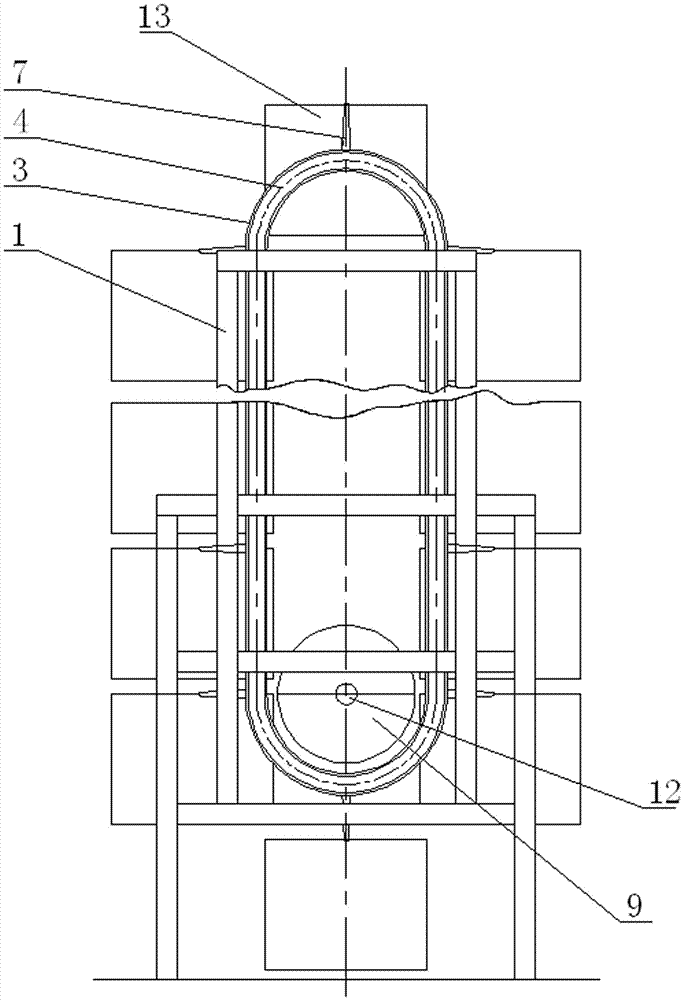 Rail-mounted vertical circulating three-dimensional garage