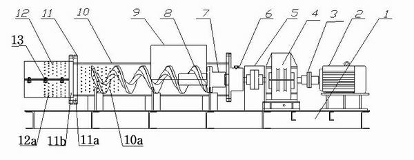 Device for wringing papermaking waste residues