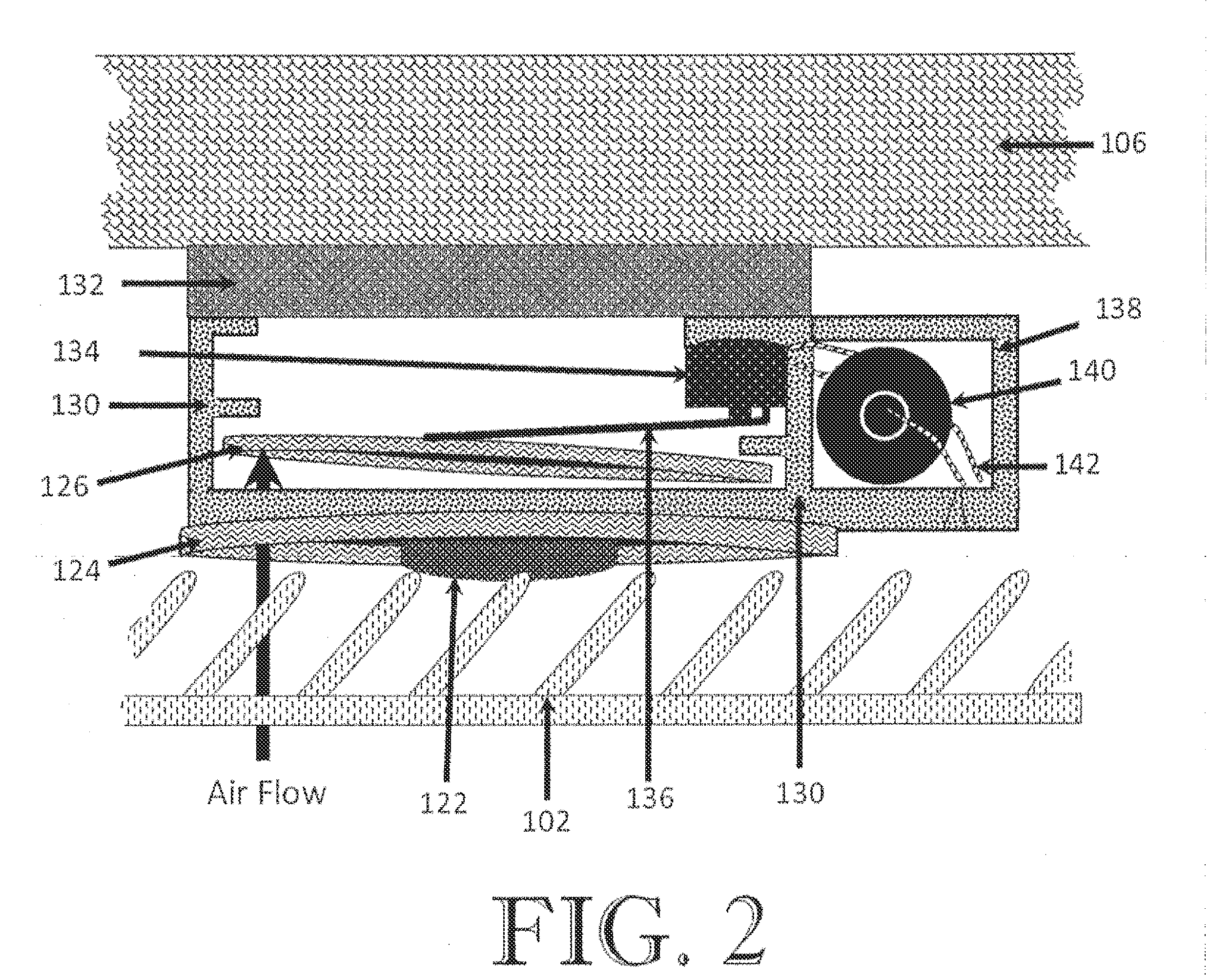 HVAC return air system actuator device