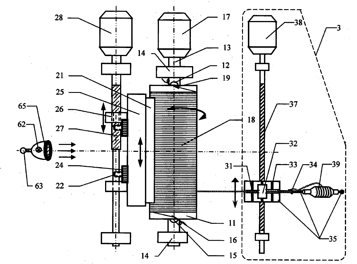 Measuring device and method for apparent fluffing and balling as well as abrasion loss of yarn