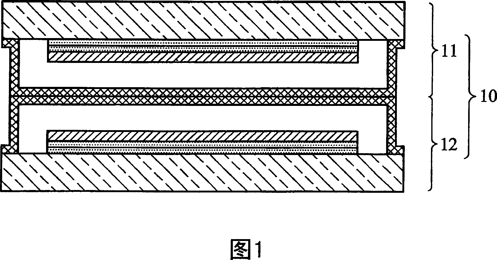 Double-side organic luminescence display device and its making method