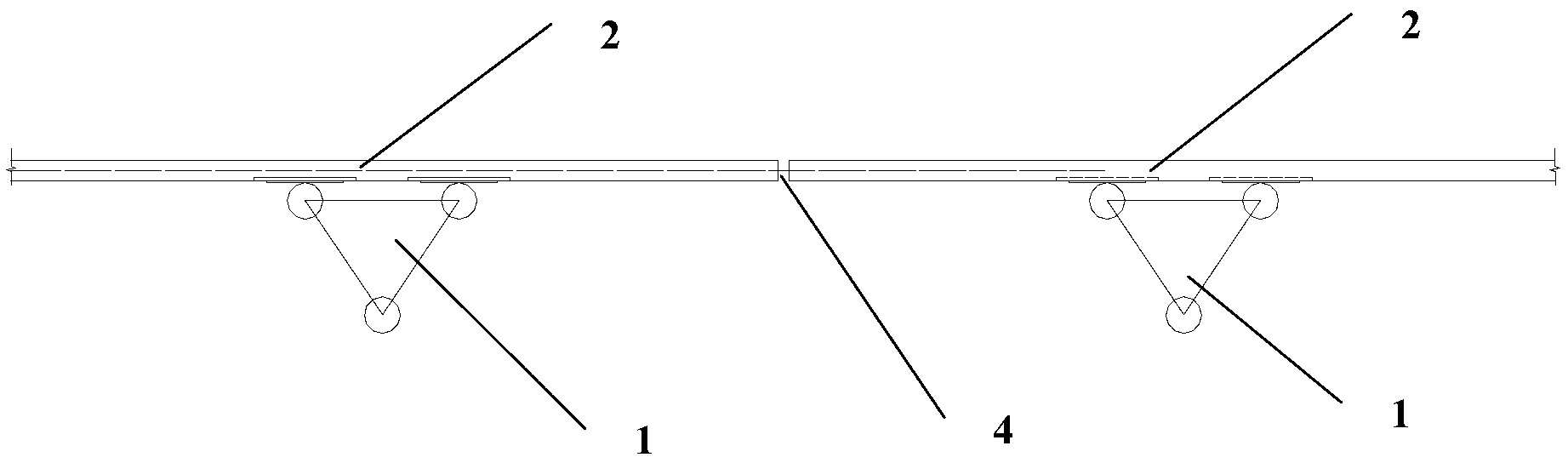 Dislocation-free expansion joint node for box type profiled steel sheets