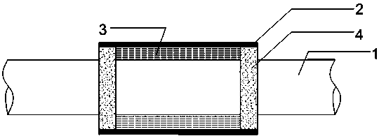 Titanium alloy tube cabin passing method for ship