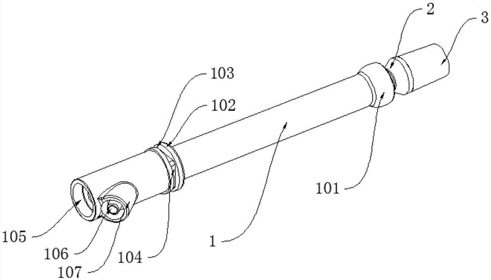 Front swivel component for haemorrhoids loop ligature device