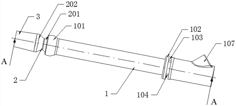 Front swivel component for haemorrhoids loop ligature device