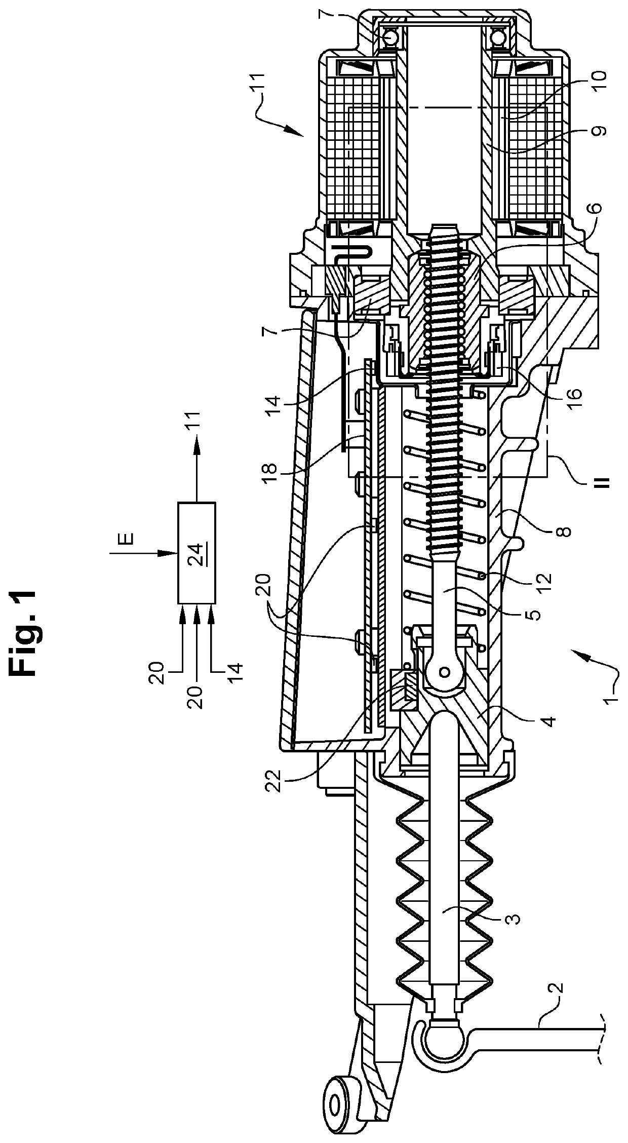 Clutch actuator and method for controlling a clutch actuator