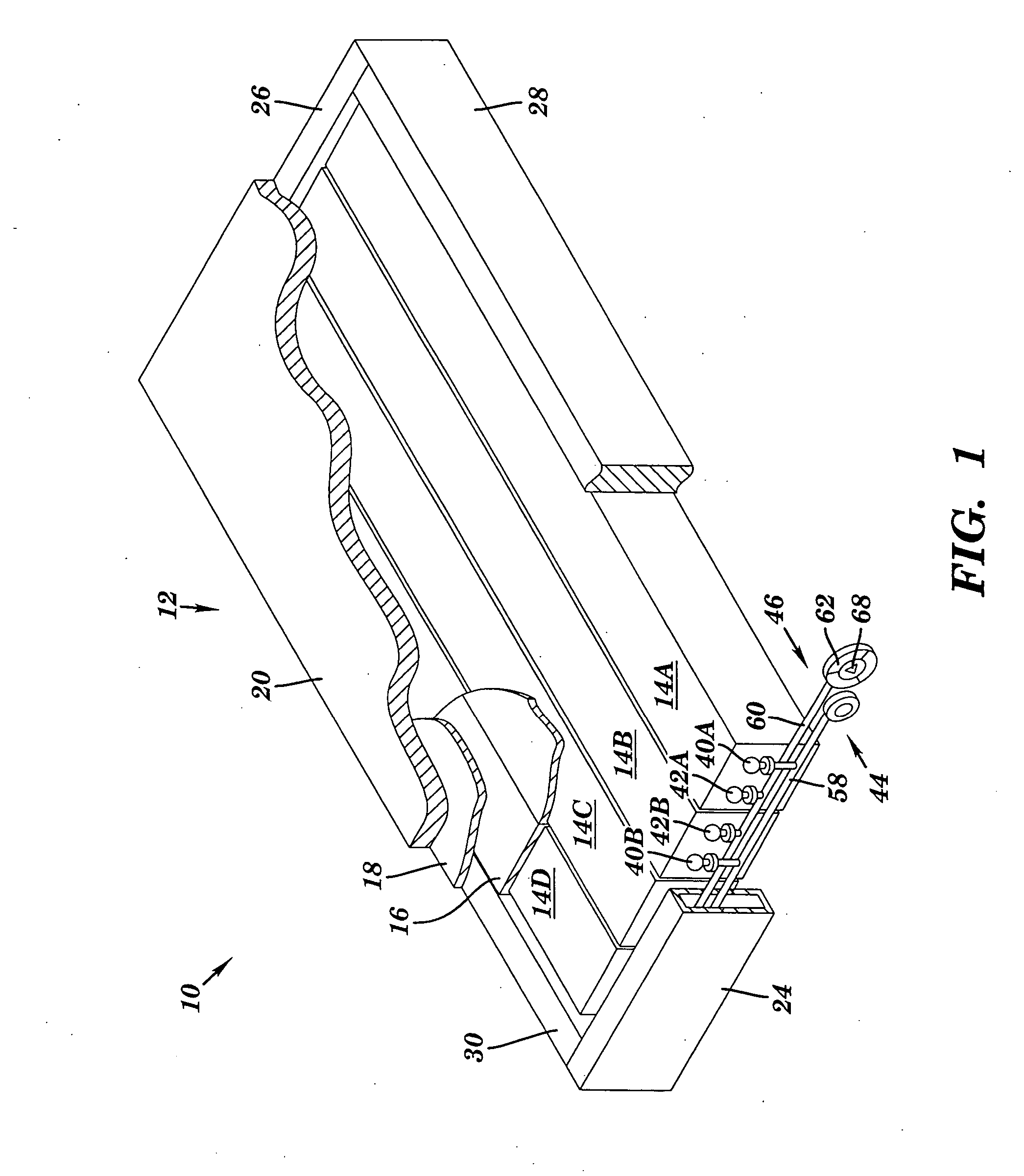 Inflatable cushioning device with manifold system