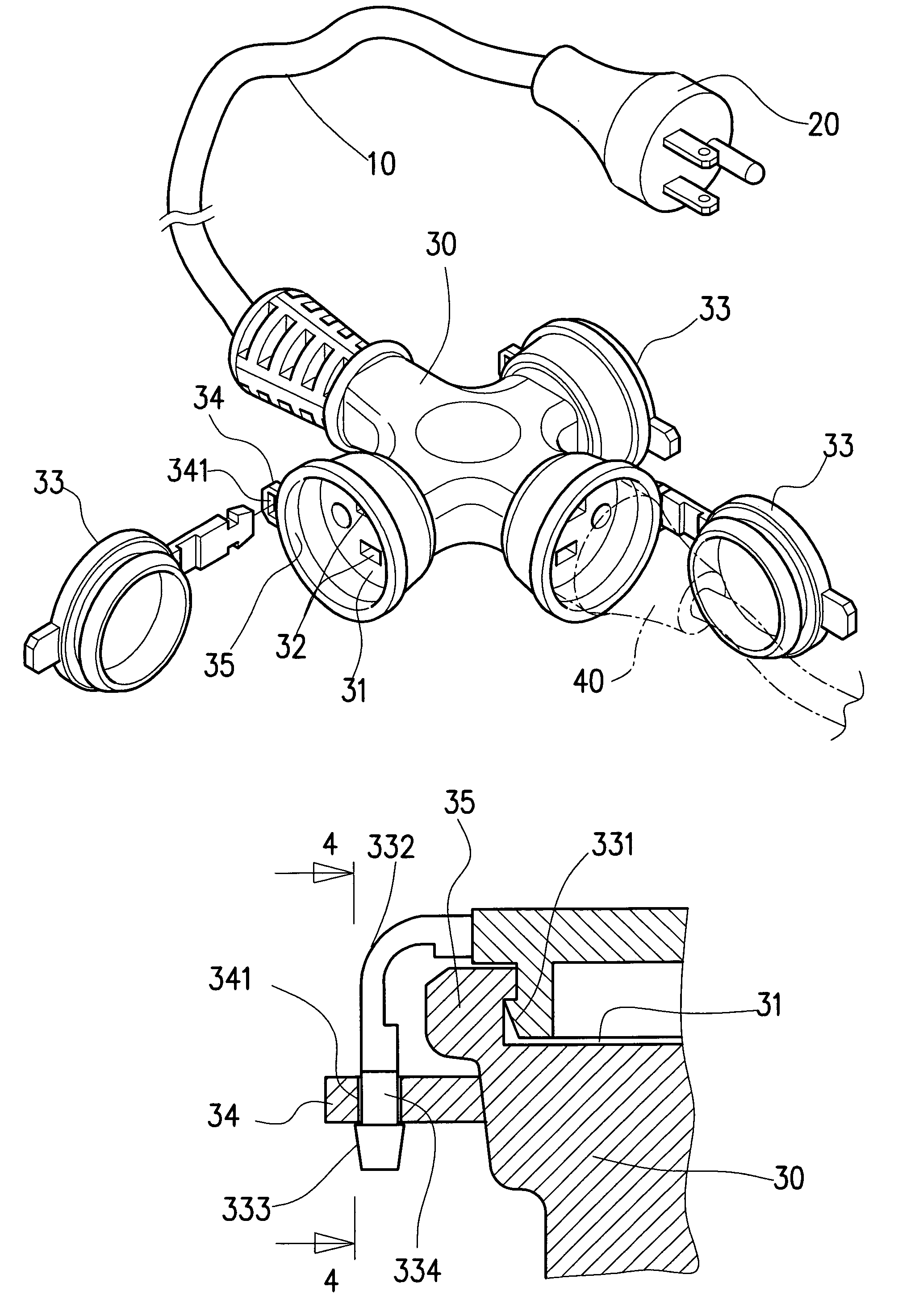 Cover for multiplex receptacle set