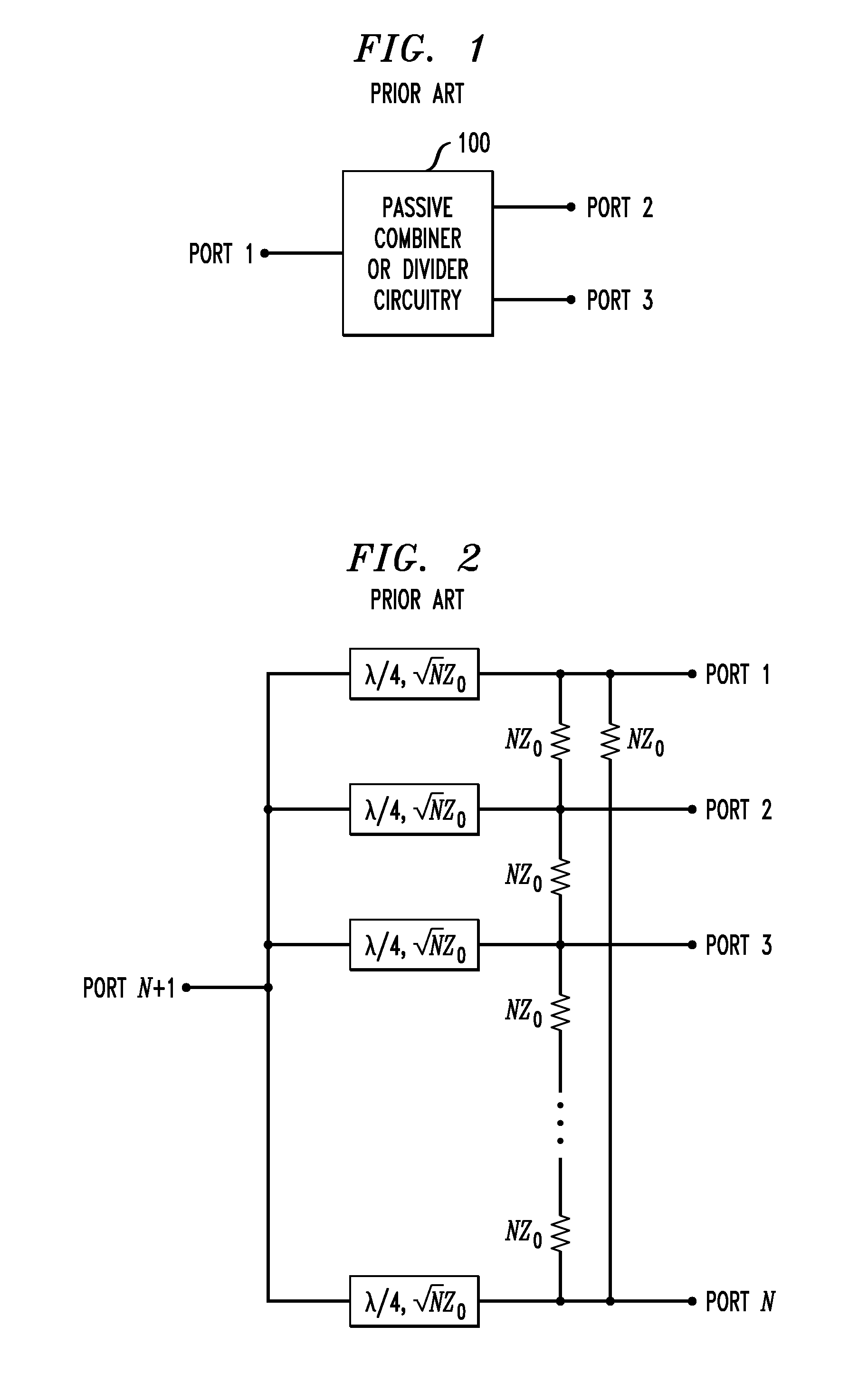 Differential Cross-Coupled Power Combiner or Divider