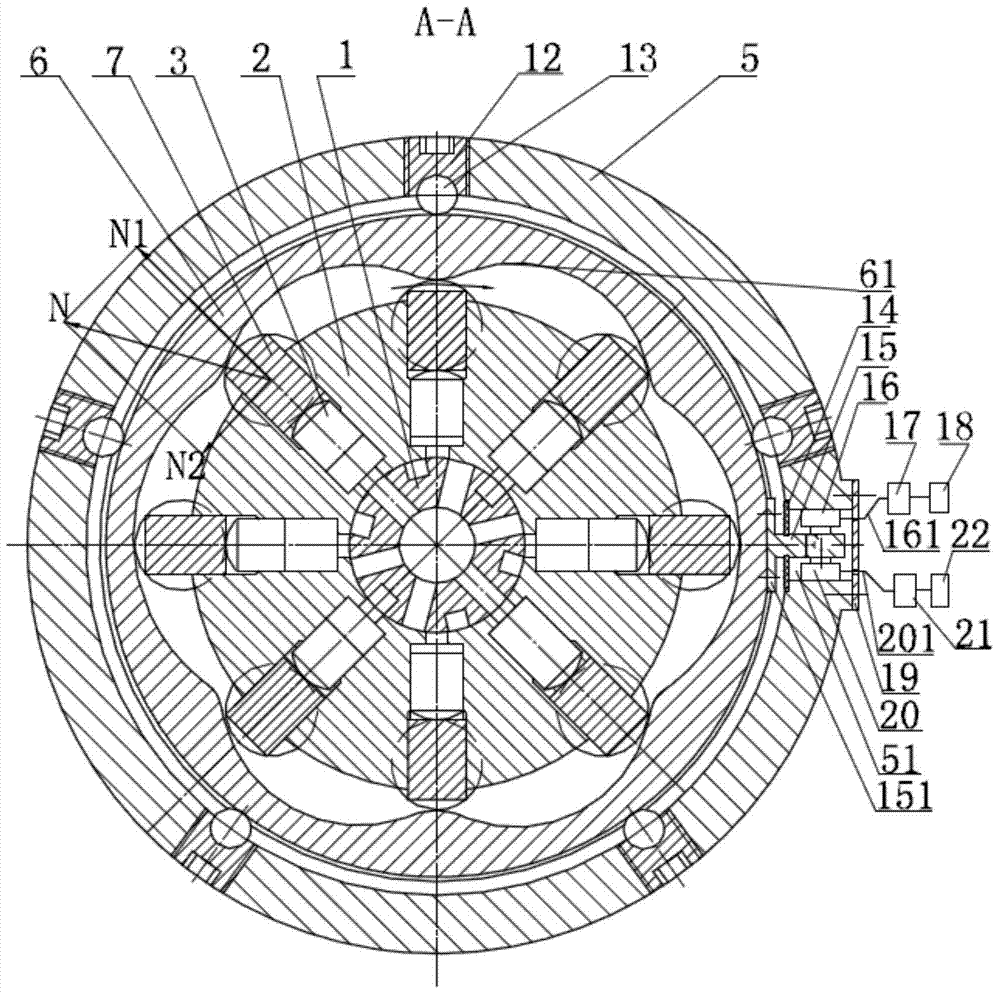 Torque self-checking inner curve hydraulic motor