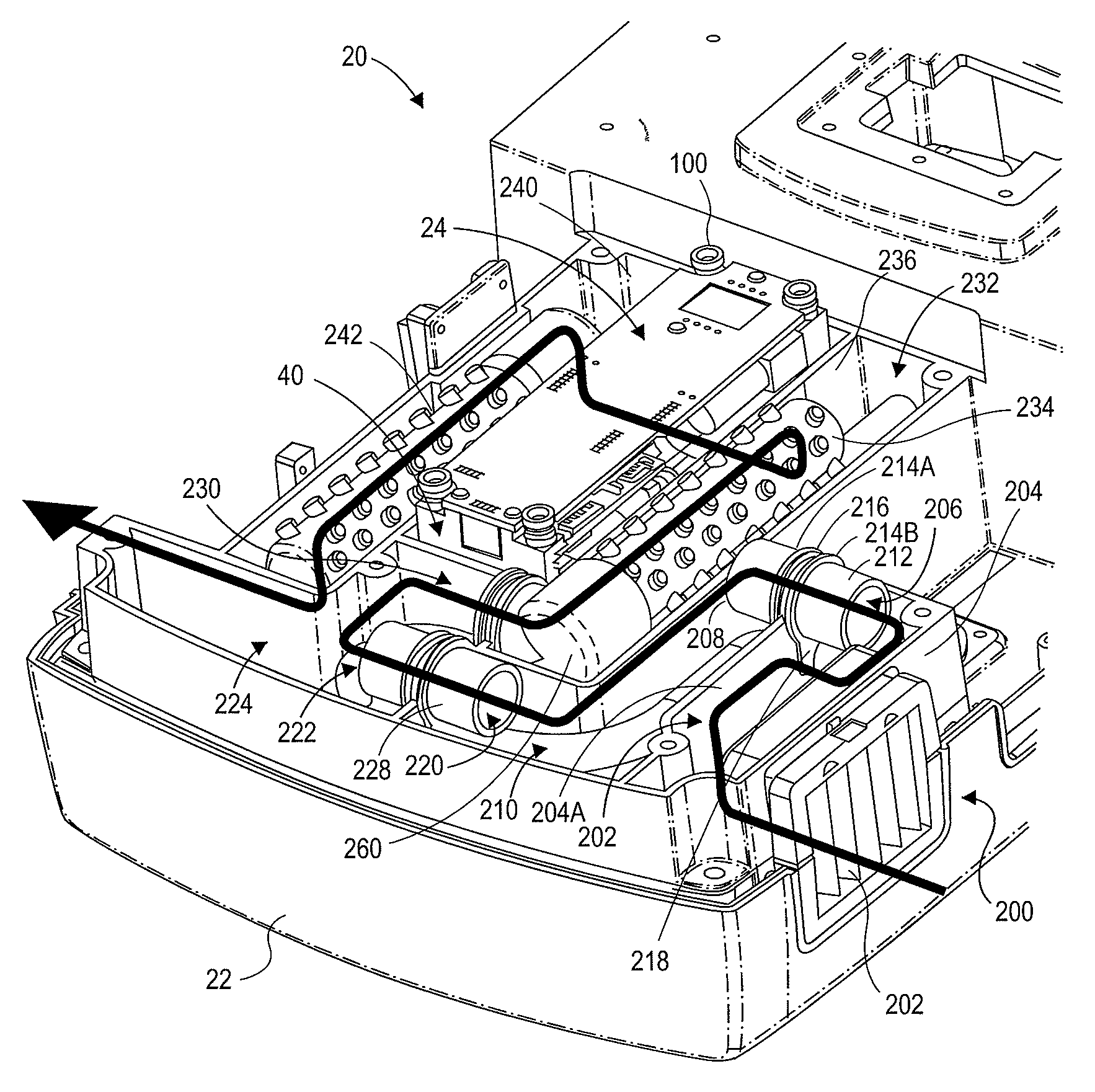 Method and apparatus for attenuating compressor noise