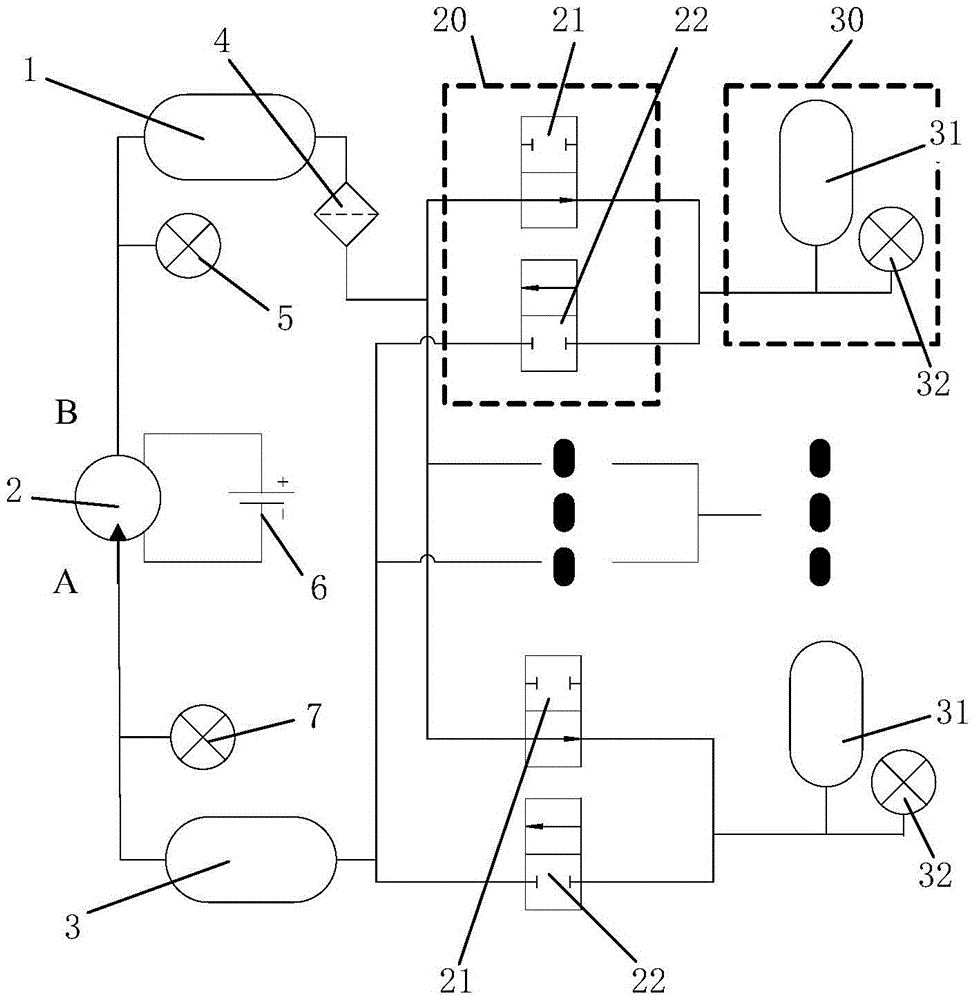 Independent gas supply pneumatic system capable of providing pneumatic muscles for working