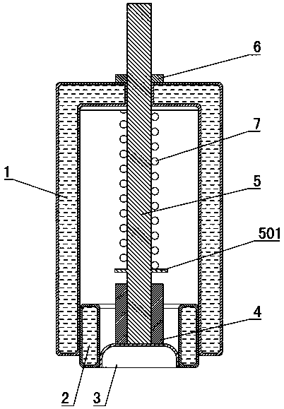 Knock-on type wall insulation board continuity detection device and detection method