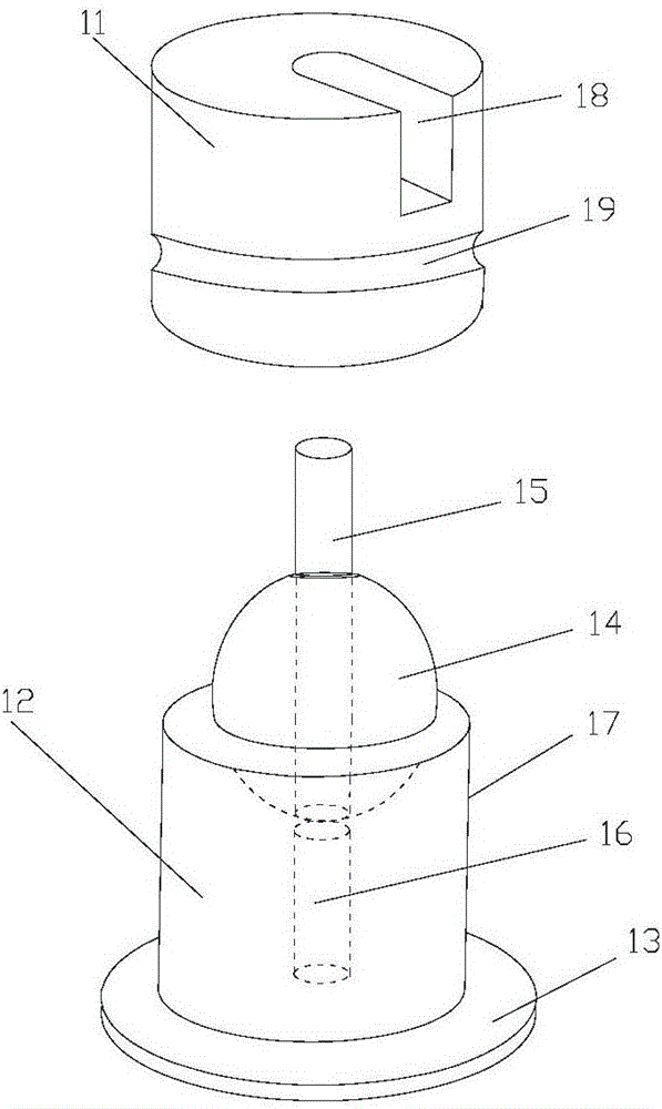 Single-closing and opening rapid connector