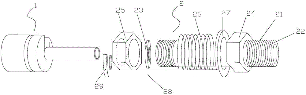 Single-closing and opening rapid connector