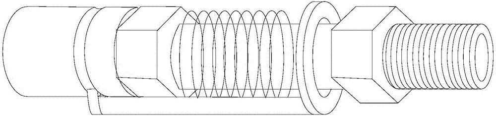 Single-closing and opening rapid connector