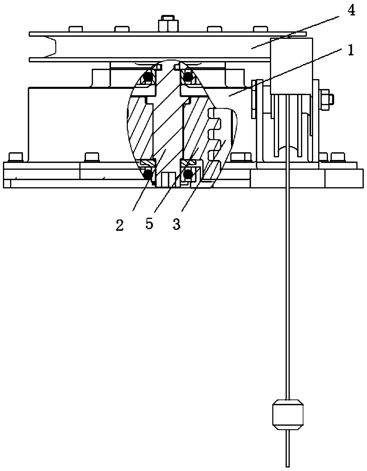 Pre-tightening force adjusting device and method of tension guiding mechanism