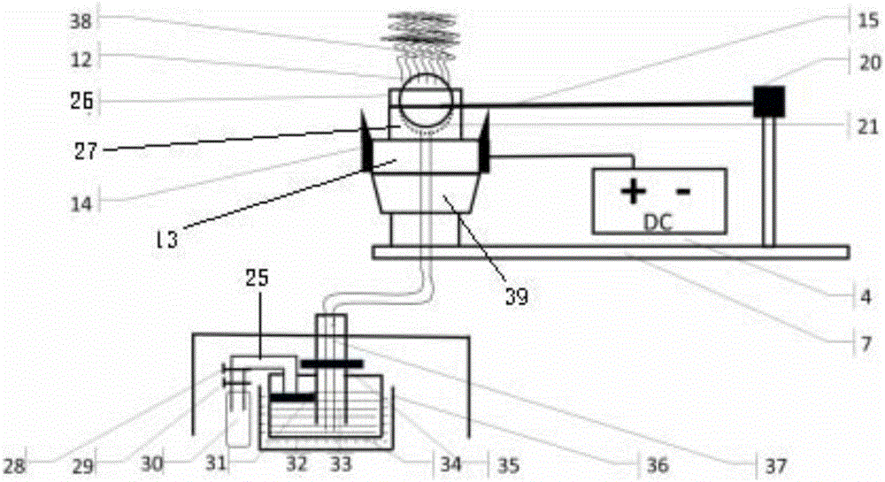 Spherical opposite-spraying type batched nanofiber yarn processing device and using method thereof