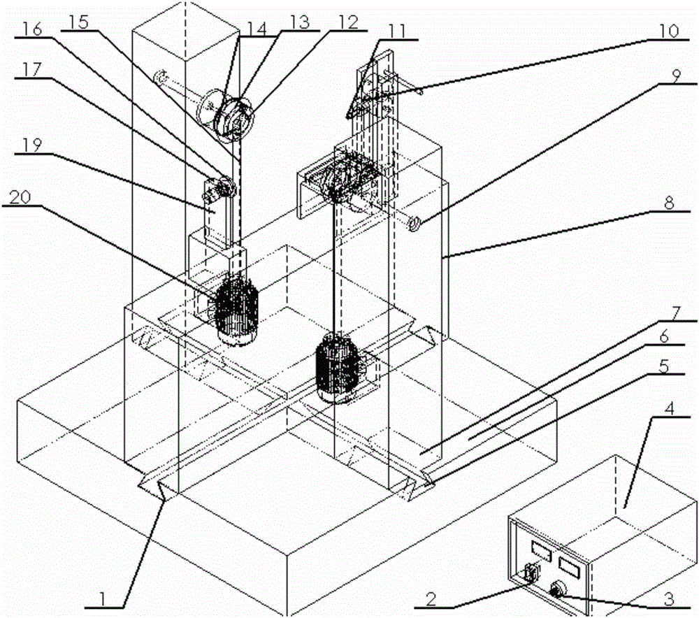 Spherical opposite-spraying type batched nanofiber yarn processing device and using method thereof