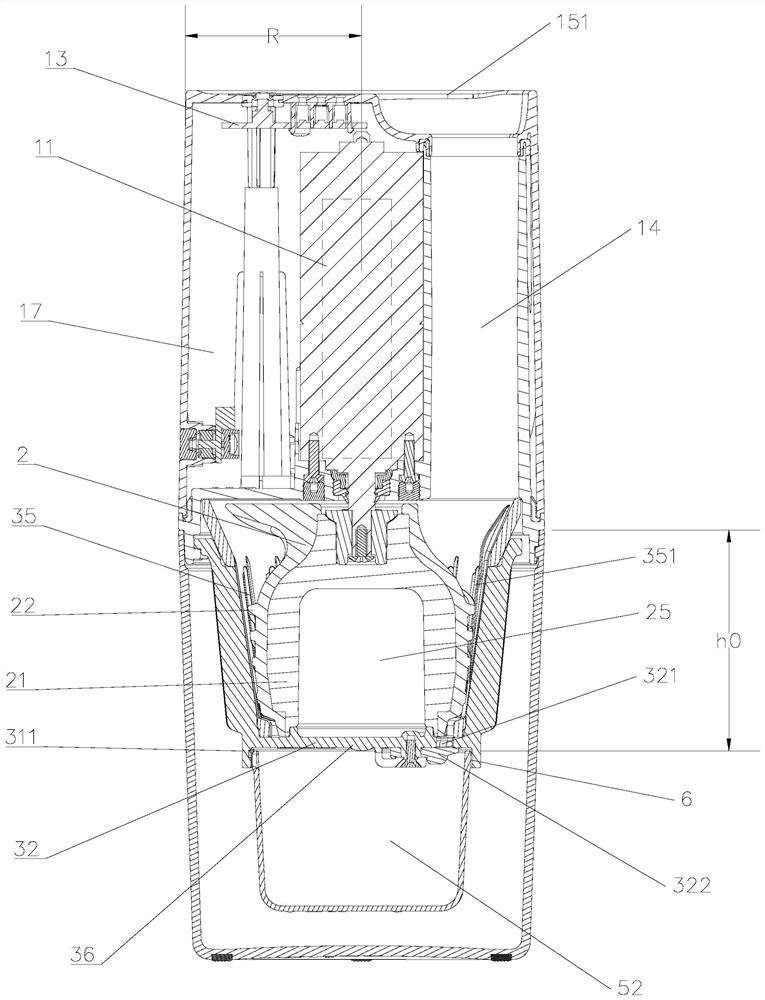 A portable juicer with smooth juice output