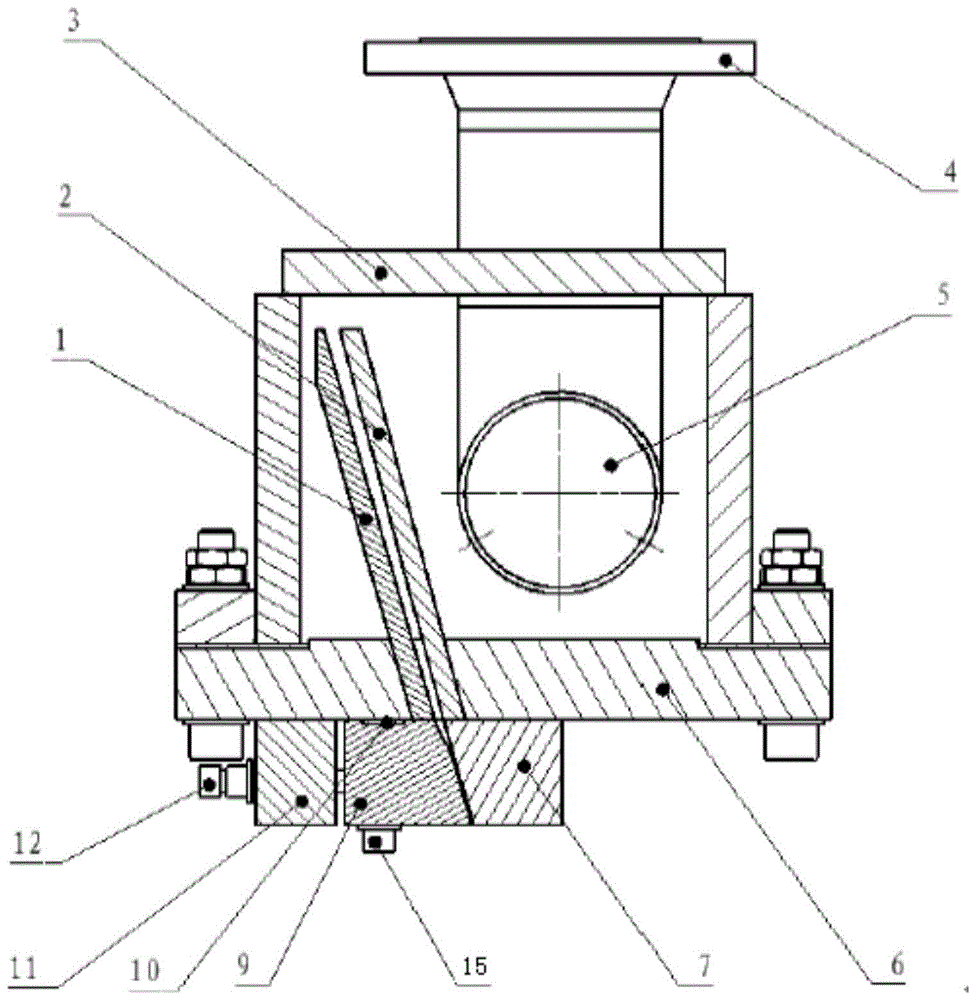 A cooling device that generates a flat jet stream