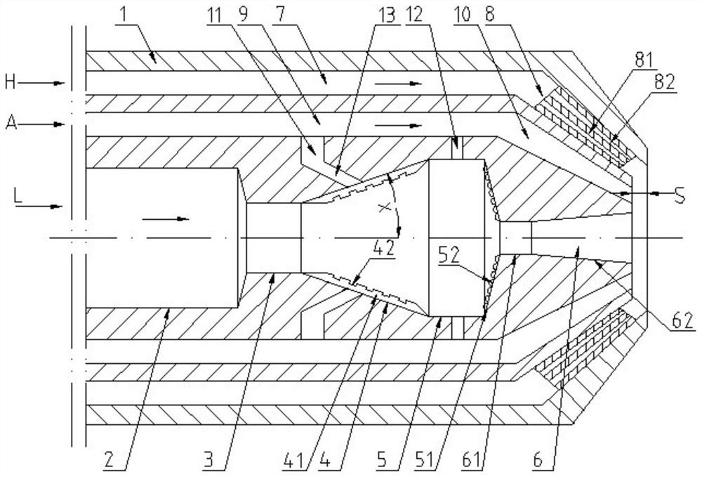 Injection device for surface treatment or coloring