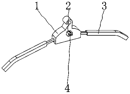 Clothes hanger for garment machinery