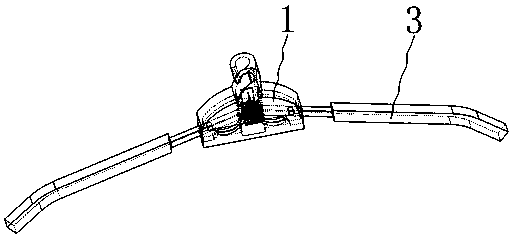 Clothes hanger for garment machinery