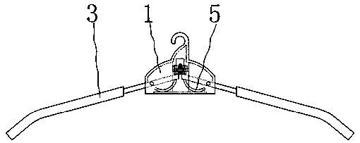 Clothes hanger for garment machinery