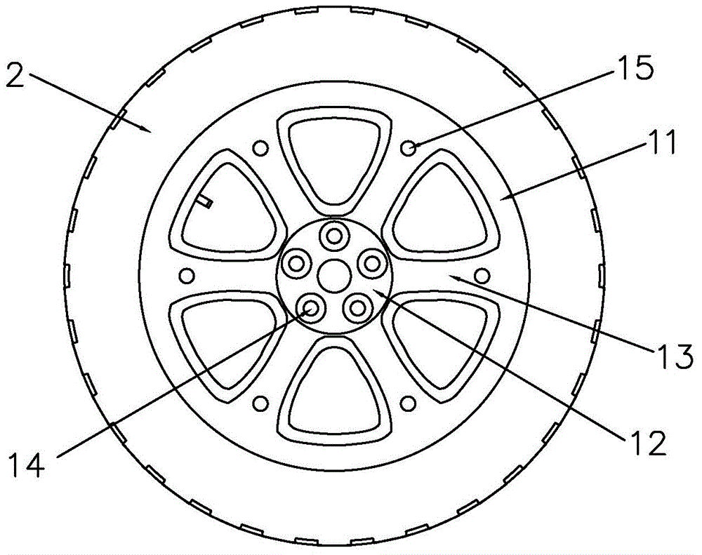 Tire capable of reducing automobile deflection during tire burst