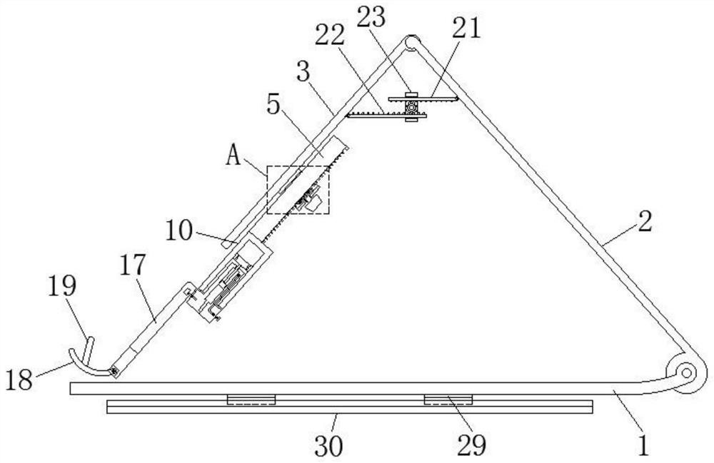 Tibial fracture closed reduction operation frame