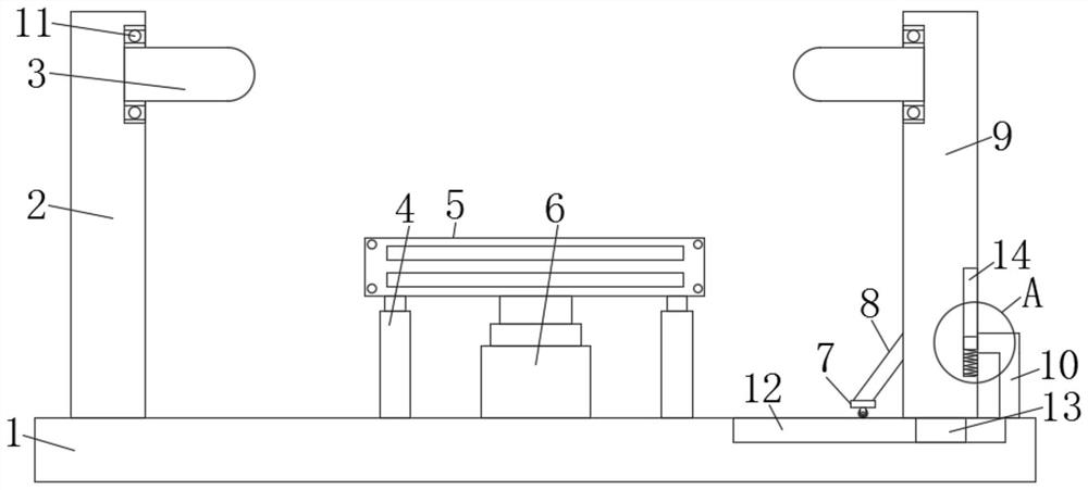 Film discharging mechanism for tissue processing