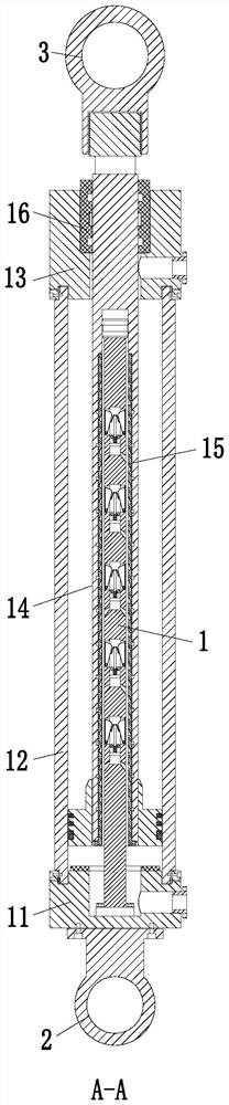 Hydraulic oil cylinder for truck cab