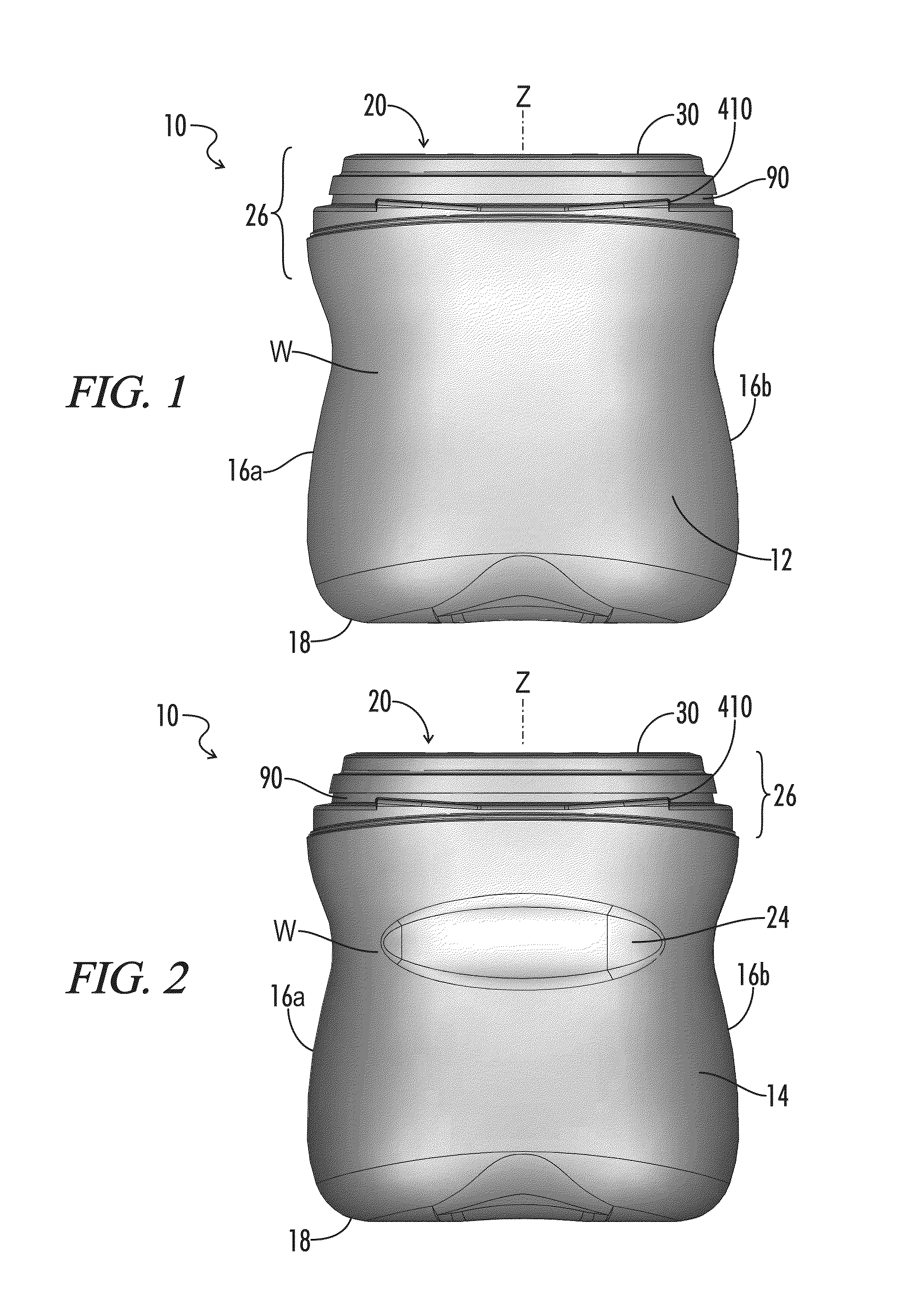 Resealable container with collar and lid