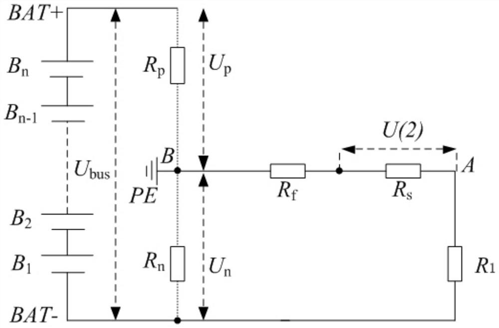 Insulation resistance detection circuit, method and device for vehicle