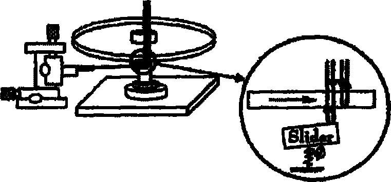 Miniature guide bearing lubricating oil film measuring apparatus and guide regulating method thereof