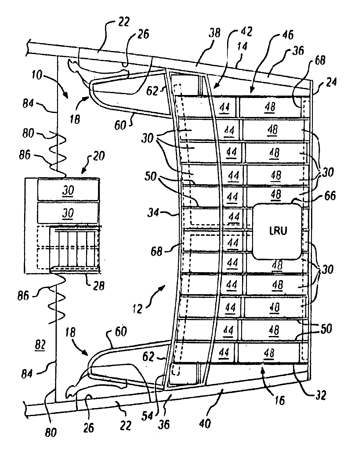 Aircraft cabin crew complex