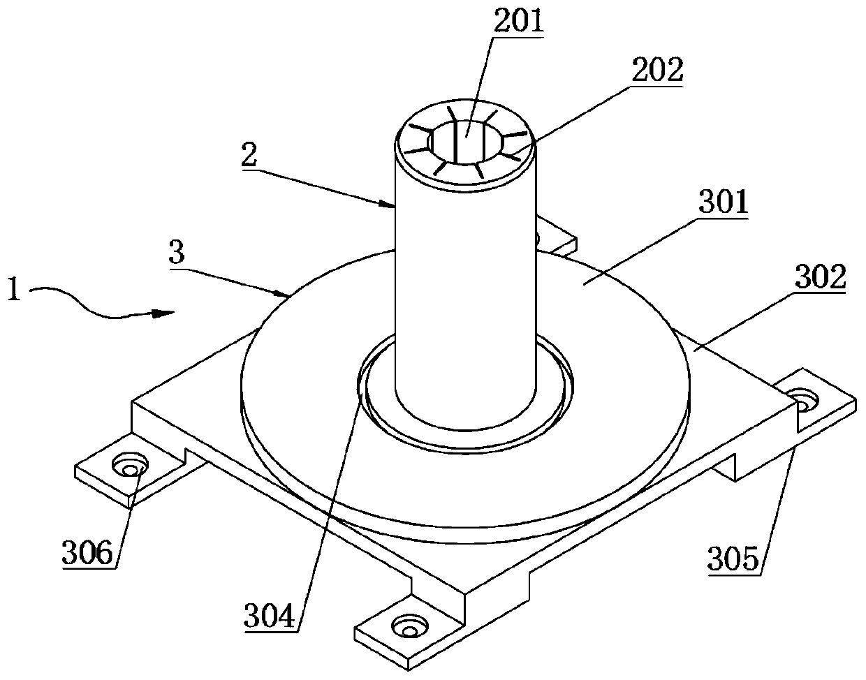 Double-station-diameter square loudspeaker T-yoke